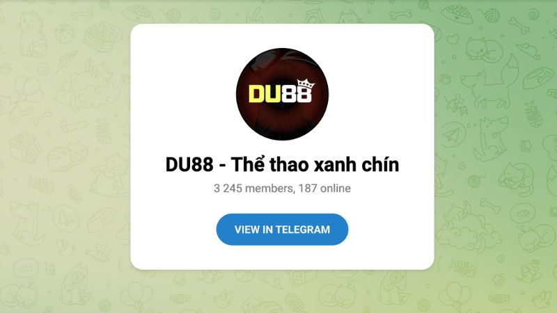 Ai muốn riêng tư hơn hoặc học hỏi từ cộng đồng thành viên có thể sử dụng nhóm Telegram - Du88